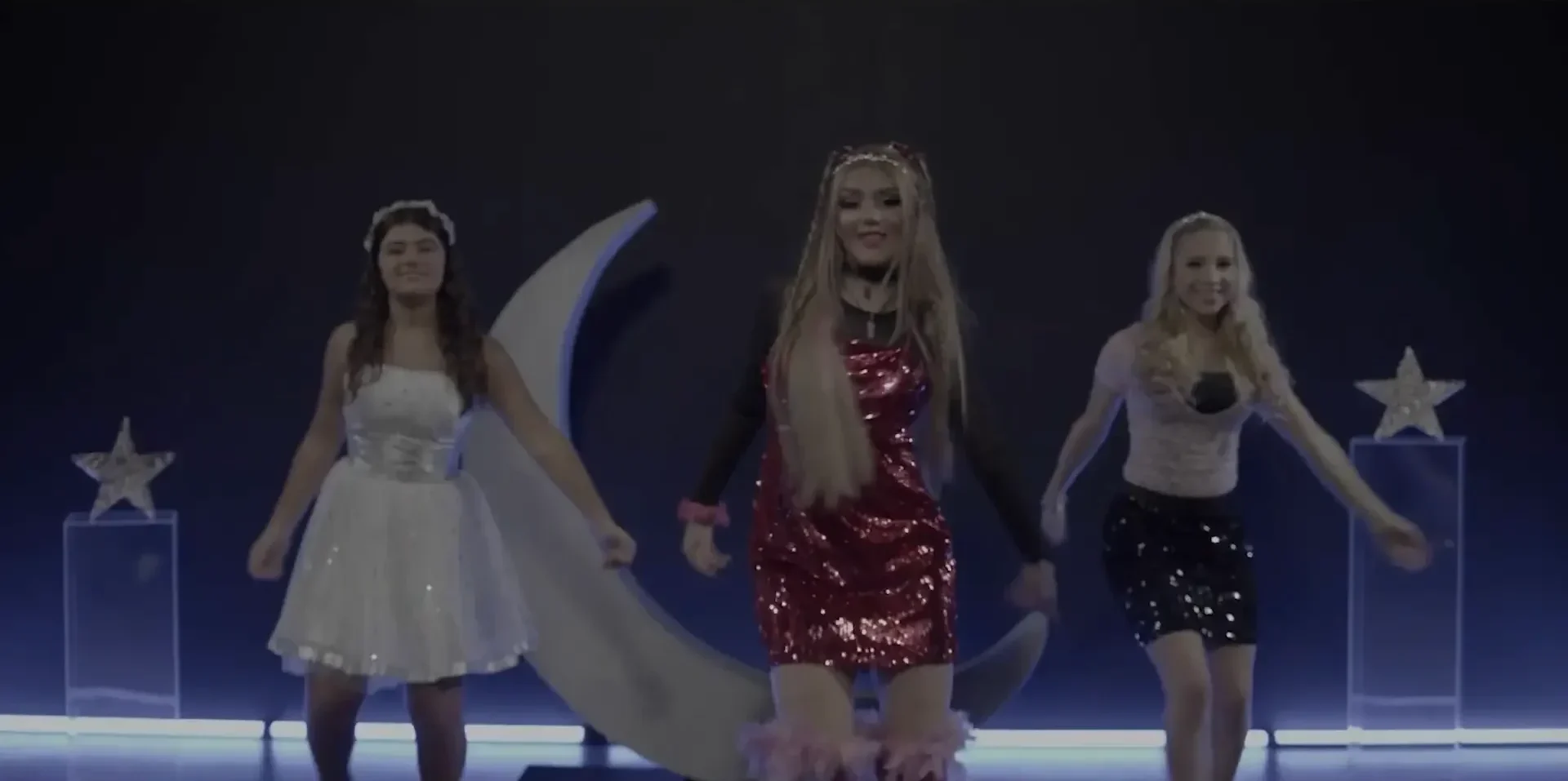 Girl Pow-R music video live performance montage